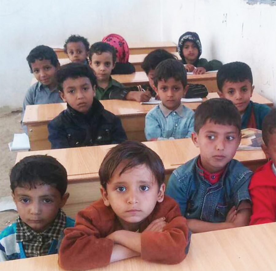 kids in class yemen