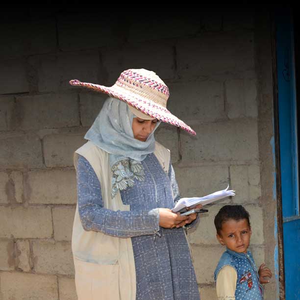 Woman with notebook